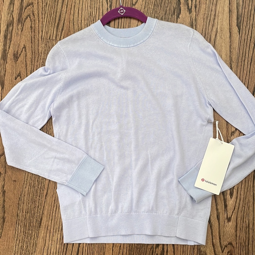 Lululemon silk crewneck sweater